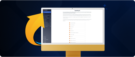 Laptop displaying AI dashboard interface